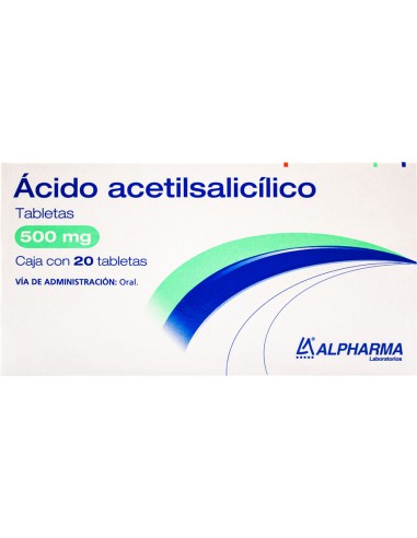 Ácido Acetilsalicílico Tabs 500 mg C/20 (Alpharma)