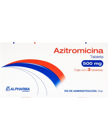 Azitromicina Tabs 500 mg C/ 3 (Alpharma)