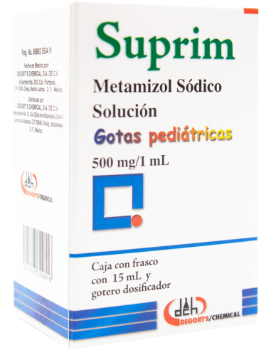 Suprim Sol. 500 mg / 1 mL Fco. 15 mL.