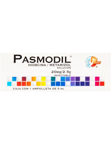 Pasmodil Sol. Iny C/1 ampolleta 5mL.